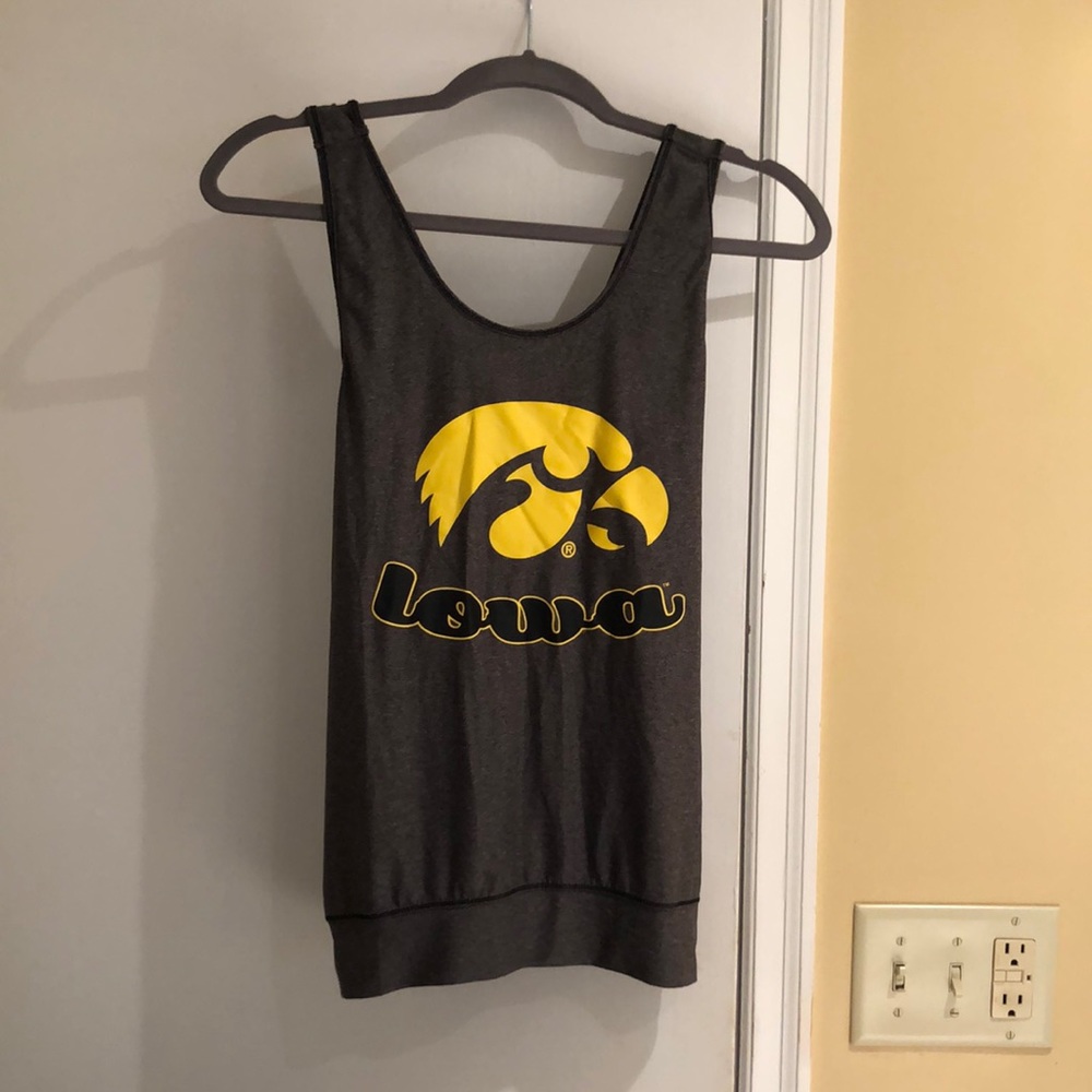 University of Iowa logo athletic tank